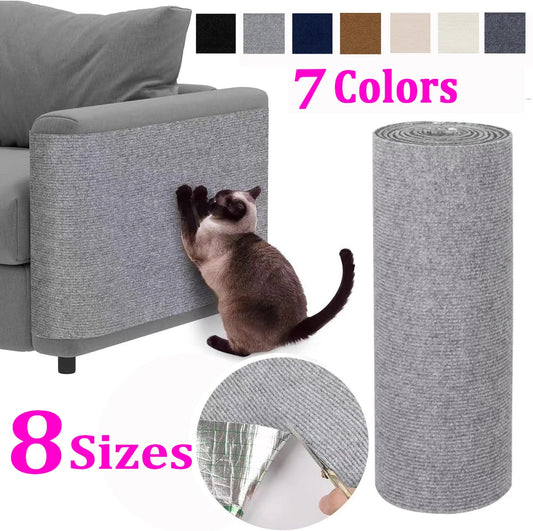 Cat Scratch Protector with Selfadhesive Freeform Cutting Carpet Mat Cat Scratch Protection Furniture Pet Training Sofa Protector