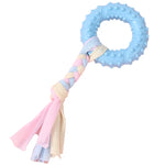 Pet Dog Chew Toys Rubber Bone Toy Aggressive Chewers Dog Toothbrush Doggy Puppy Dental Care For Dog Pet Accessories - shimendi