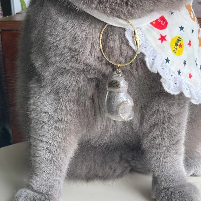 Ginger Cat Keychain Pendant Backpack Siamese Calico Hair