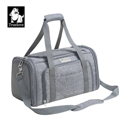 Truelove Nylon Oxford Large Space Comfortable Travel Foldable Hook Pet Carrier Bag Portable Puppy Cat Carrier Backpack TLX4971