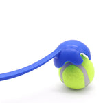 Pet Throwing Stick Toy - Interactive Ball Launcher for Dogs Cats Training, Fetch Game with Rubber Balls - shimendi