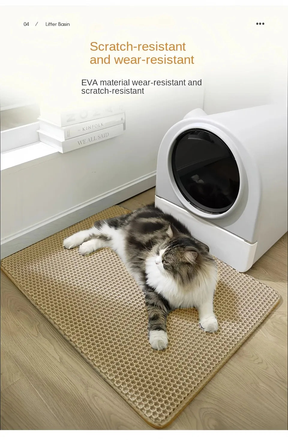 Cat Litter Mat Pet Toilet Non Slip Pet Litter Box Filter Mat Double Layer Wear Resistant Waterproof Cat Litter Mat Pet Supplies