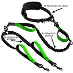 Explosion-Proof Short Elastic Buffer Pet Leash One-Hand Drag Two-Walking Rope Running Dog Accessories for Small Large Dogs - shimendi