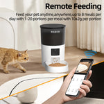 ROJECO Automatic Cat Feeder With Camera Video Cat Food Dispenser Pet Smart Voice Recorder Remote Control Auto Feeder For Cat Dog - shimendi