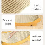 Wooden Cat Scratching Pads Multifuction Cats Sleeping Bed Detachable Wear-resistant Cat Scratch Board Kitten Grinding Cats Toys - shimendi