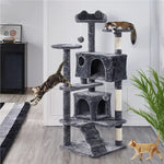 Large Cat House for for Kittens & Cat Tree Cat Tower Condo with 2 Condos Scratching Posts Large Cat House for for Kittens & Cats - shimendi