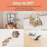 Cat Scratch Protector with Selfadhesive Freeform Cutting Carpet Mat Cat Scratch Protection Furniture Pet Training Sofa Protector - shimendi