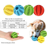 New Pet Dog Toy Interactive Rubber Balls for Small Large Dogs Puppy Cat Chewing Toys Pet Tooth Cleaning Indestructible Dog Ball - shimendi