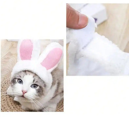 Pet Hat Cat Headgear Lion Rabbit Ears Dog Hat Dress up Pet Headwear Small Dog Pet Supplies
