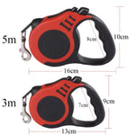 3M 5M Dog Leash for Small Dogs Cat Automatic Retractable Durable Nylon Lead Puppy Outdoor Travel Walking Hiking Traction Rope - shimendi