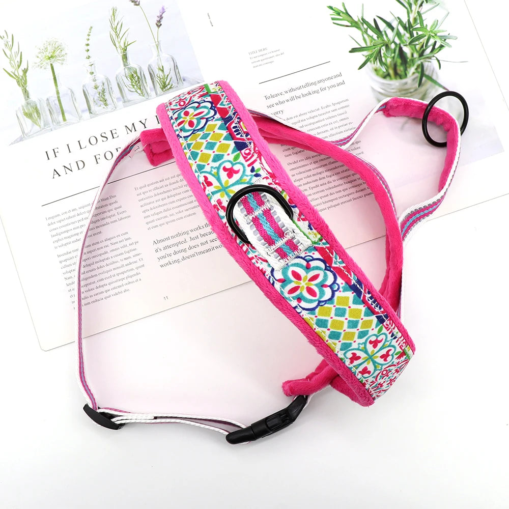 Warm Dog Harness Vest Winter Dog Harnesses Soft Padded Pet Training Harnesses Vests Adjustable For Small Large Dogs Bulldog Pug