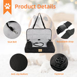 Portable Dog Car Seat Bed Pet Booster Car Seat Travel Carrier Seat with Clip-on Safety Belt Waterproof Basket Protector Cushion shimendi Sécurité et Confort pour Chien chat| Shimendi