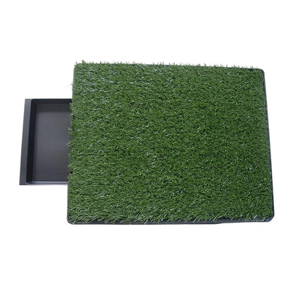 Indoor Outdoor Washable Dog Potty Grass with Tray Resuable Potty Pet Loo Washable Reusable Pee Pad for Puppy Potty Training