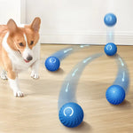 Pet Toy Ball Automatic Moving Dog Toy Ball Smart USB Jumping Rotating Interactive Dog Chew Toy Ball for Puppy Ball Toy - shimendi