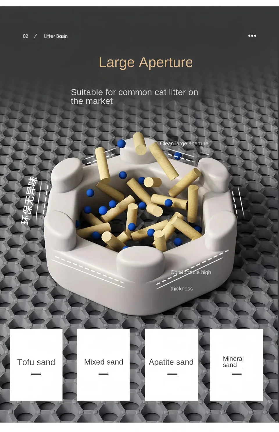 Cat Litter Mat Pet Toilet Non Slip Pet Litter Box Filter Mat Double Layer Wear Resistant Waterproof Cat Litter Mat Pet Supplies