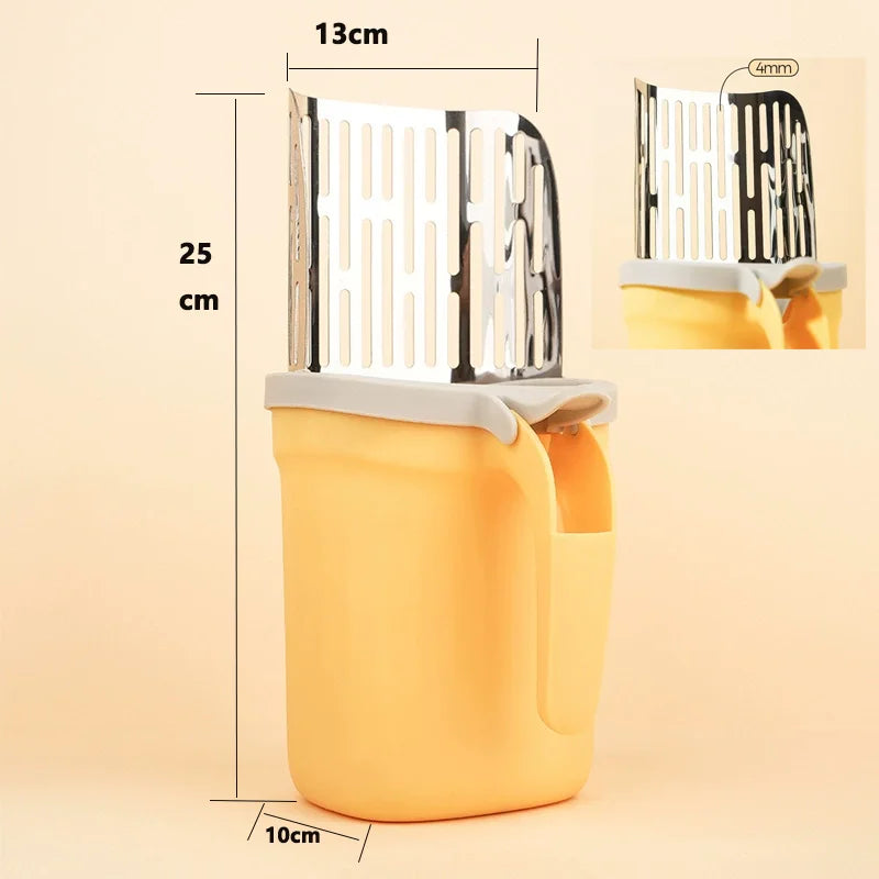 New Cat Litter Shovel Scoop with Refill Bag for Pet Filter Clean Toilet Garbage Picker Cat Supplies Cat Litter Box Self Cleaning
