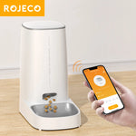 ROJECO Automatic Cat Feeder Pet Smart WiFi Cat Food Kibble Dispenser Remote Control Auto Feeder For Cat Dog Dry Food Accessories - shimendi