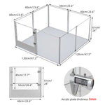 Extra Large Dog Playpen Acrylic Enclosure Pet Animal Bunny - shimendi