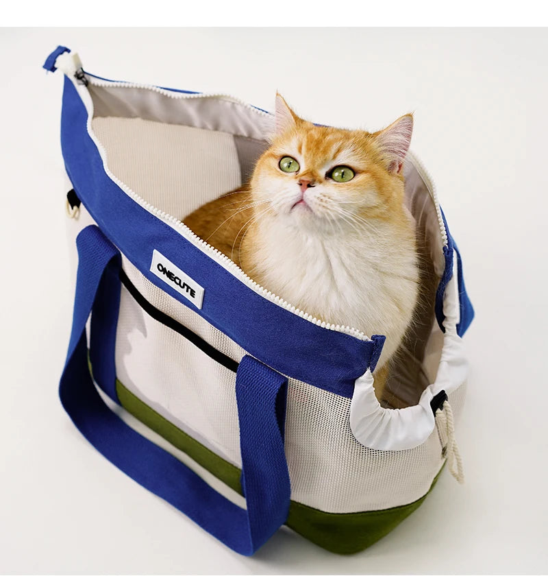 ONECUTE Airline Approved Cat Carrier, Portable Pet Bubble Backpack with Safety Strap, Lightweight Dog Travel Bag