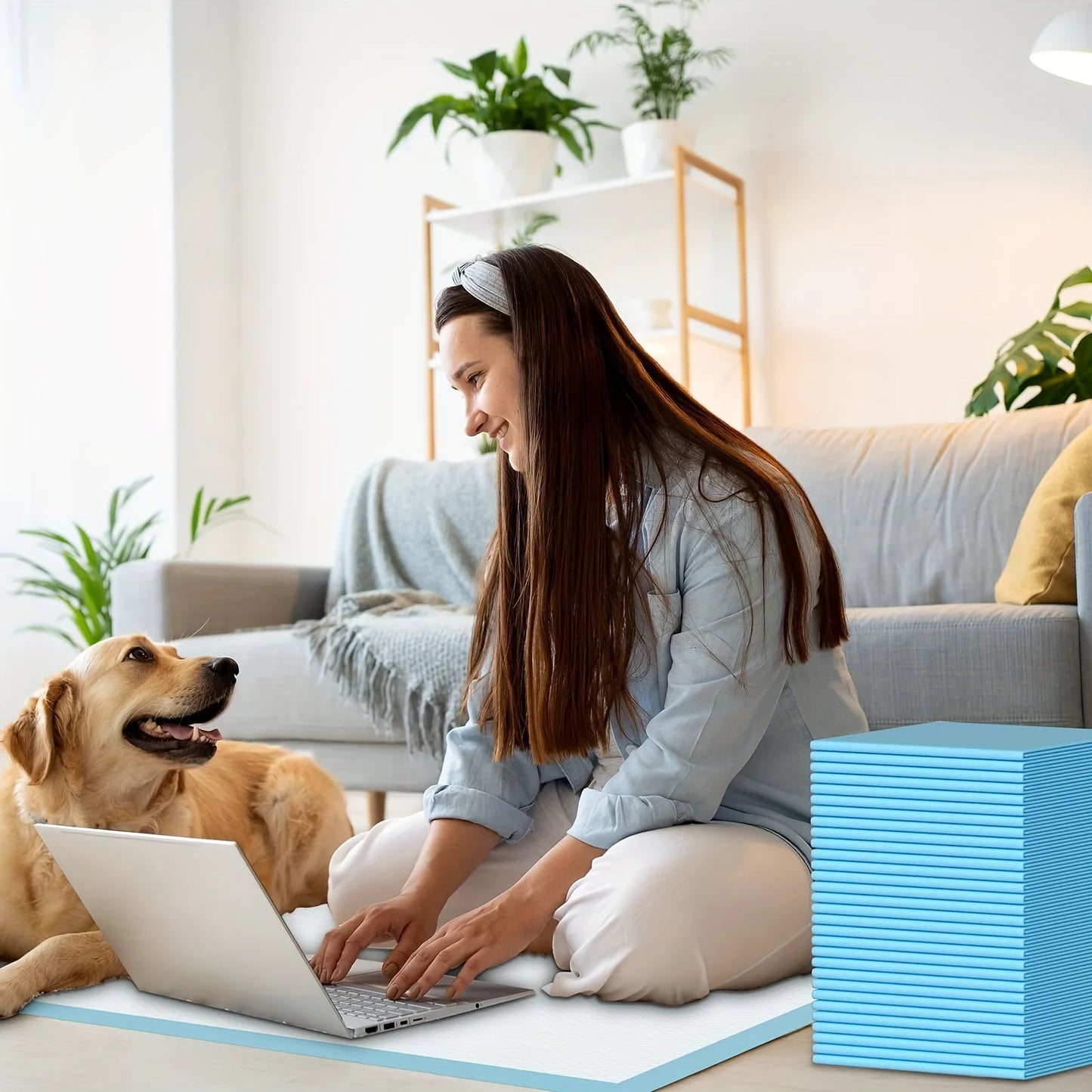 Super Absorbent Pet Diaper Dog Training Pee Pads Disposable Thickened For Cats Dog Diapers Cage Mat Pet Supplies Puppy Potty Pad