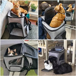 Cat Bag Outdoor Portable Cat Backpack, Foldable Small Dog And Cat Outdoor Bag Expandable Double Shoulder Pet Backpack shimendi Sécurité et Confort pour Chien chat| Shimendi