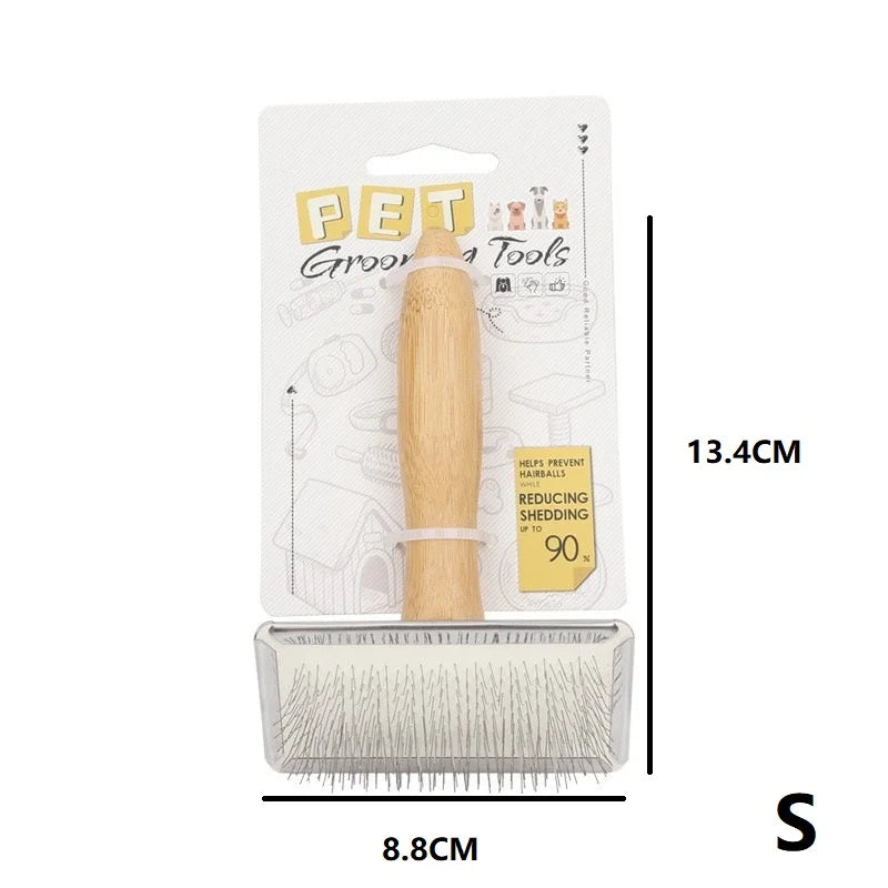 Dog Comb Brush for Dog Long Hair Cat Brush Car Animal Hair Solid Wood Pet Hair Remover Massage Cat Brush Pet Grooming GSZ05