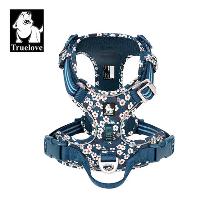 TRUE LOVE Pet Harness No Pull Nylon Reflective Dog Harness Adjustable Comfortable Control Step-in Brilliant Truelove TLH5654