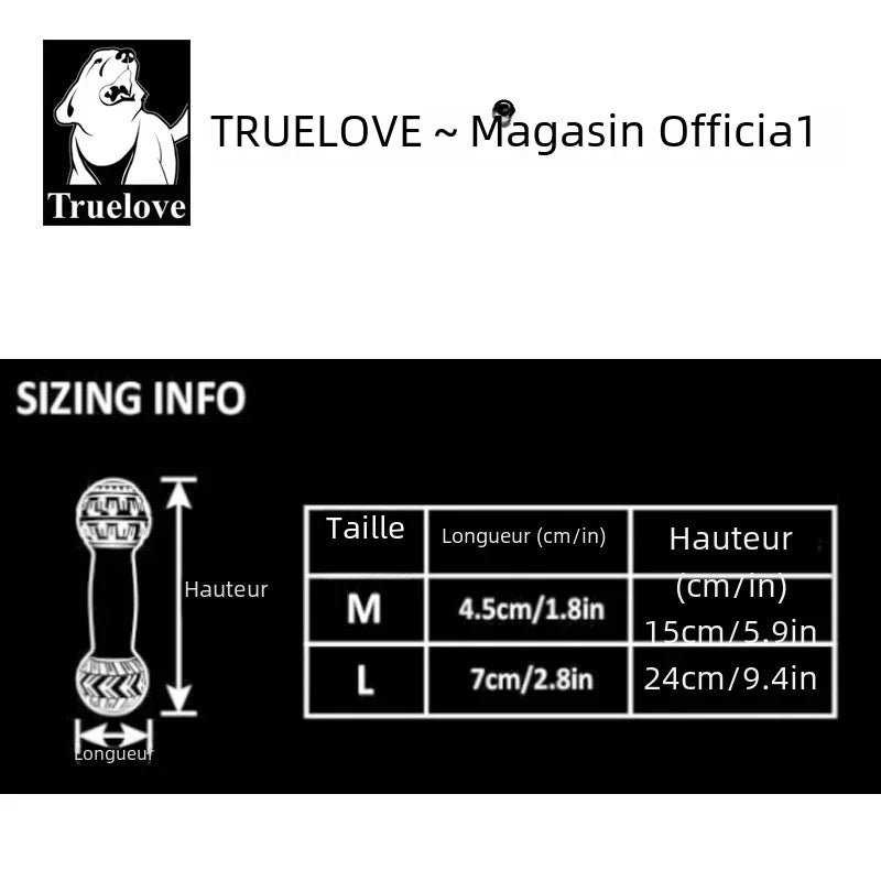 Truelove Pet Super Durable Leak-proof Treat Dispenser Dog Toy Dumbbell Slow Feeder IQ Training Playing Teething Dog TLT2606