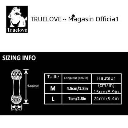 Truelove Pet Super Durable Leak-proof Treat Dispenser Dog Toy Dumbbell Slow Feeder IQ Training Playing Teething Dog TLT2606