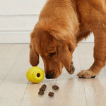 Durable Rubber Dog Chew Toy with Treat Dispenser-Interactive Puzzle Grenade Design for Mental Stimulation & Dental Health - shimendi