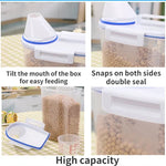 1.5kg/2kg Dog Cat Food Pail Plastic Storage Tank with Measuring Cup Container Moisture-proof Sealed Jar Pet Supplies Accessories - shimendi