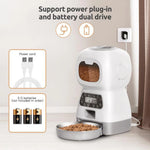 3.5L Automatic Pet Feeder For Cats WiFi Smart Swirl Slow Dog Feeder With Voice Recorder Large Capacity Timing Cat Food Dispenser - shimendi