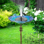 Large Outdoor Glass Bird Bath Garden Feeding Bowls Water Bath Spa Table Balcony shimendi Sécurité et Confort pour Chien chat| Shimendi