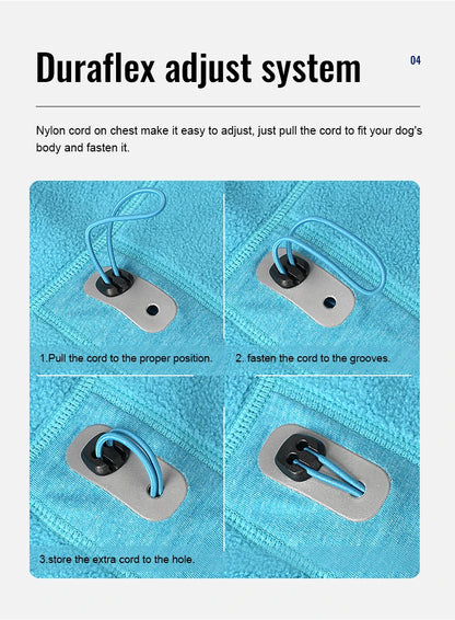 Truelove Hygienic Warmth Anti-Bacterial and Adjustable Pet Jacket Nylon Warm Dog Vest Pet Clothes Manufacturer Fleece TLG2522