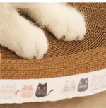 Corrugated Cat Scratching Post with Catnip Wear-resistant and Scratch-resistant Cat Bed Scratcher Sofa Protector Cats Furniture - shimendi