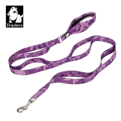 Truelove Floral Pet Leash Neoprene Padded Handle Extra Traffic Control Dog and Cat Strong Enough and Easy to Use Travel TLL3112