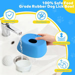 Anti-Choking Slow Feeder Dog Bowl Non-Slip 3/4 Cup - Lick Toy for Liquid Treats Bone Broth Yogurt - shimendi
