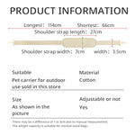 Pet bag accessories  Anticlinal belt  Pet bag articles for going out shimendi Sécurité et Confort pour Chien chat| Shimendi