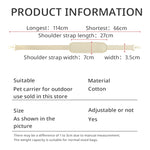 Pet bag accessories  Anticlinal belt  Pet bag articles for going out - shimendi