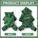 Autumn and Winter Dinosaur Clothing Cotton Pet Pullover, Animal Theme Puppy and Kitten Clothing, Cute and Soft Pet Clothing Suitable for Small Cats and Dogs - shimendi