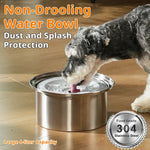 4L large-capacity pet suspended water bowl stainless steel dog food bowl spill-proof drip-free cat water dispenser shimendi Sécurité et Confort pour Chien chat| Shimendi