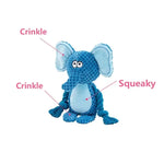 Stuffed Raw Small Joint Dog Plush Chew Toy Indestructible Bite Resistant Sound Puppy Squeaker Dogs Rattle For Pet Toys Supplies - shimendi