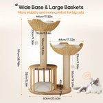 3-Tier Cat Tree Padded Plush Napping Perches Kitten Condo Sisal Rope Scratching Posts and Hanging Toy Tower for Indoor Kitties shimendi Sécurité et Confort pour Chien chat| Shimendi