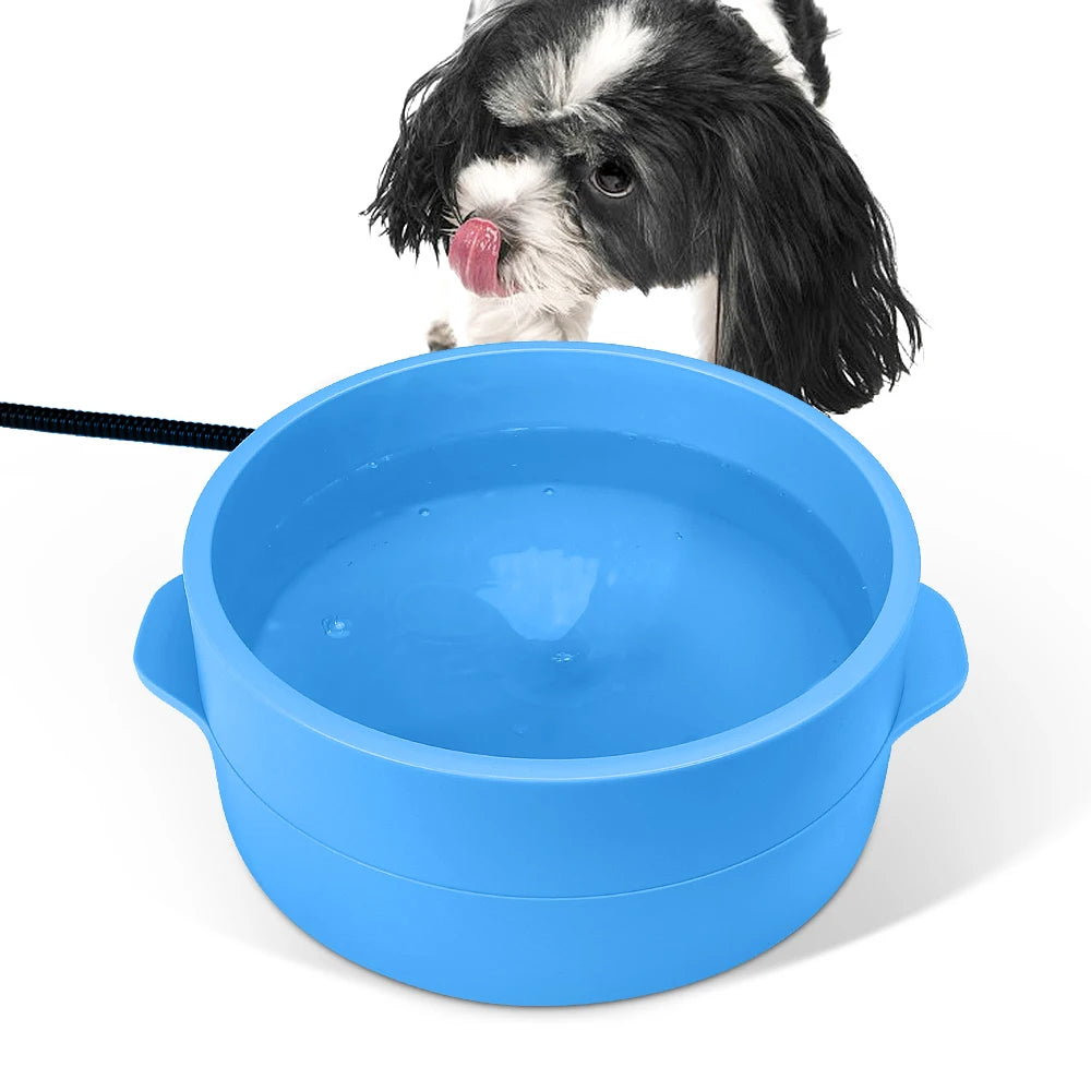 Auto Constant Temperature Heated Pet Bowl, 2-in-1 Food & Water Warmer for Cats Dogs Winter Keep Warm Bowl