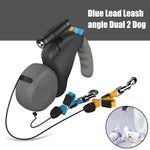 For 2 Dogs Walking Pet Traction Rope Belt Retractable Adjustable Double with Light Dual Dog Rope Leash Rotation Pet Rope shimendi Sécurité et Confort pour Chien chat| Shimendi