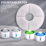 Cat Water Fountai Little Flower Water Fountain Filter Cartridge, Original Fit, Deep Purification for Pet's Healthy Water Intake - shimendi