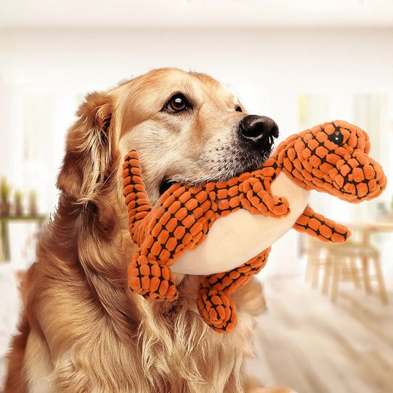 Cats and Dogs Pet Plush Dinosaur Toys Interactive Dog Chew Toys Plush Stuffing Pet Supplies Dog Toys for Small Dogs - shimendi