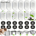 12/15PCS Cat Water Fountain Activated Carbon Sponge Filters for Stainless Steel Water Dispenser Pet Healthy Water Care Accessory - shimendi