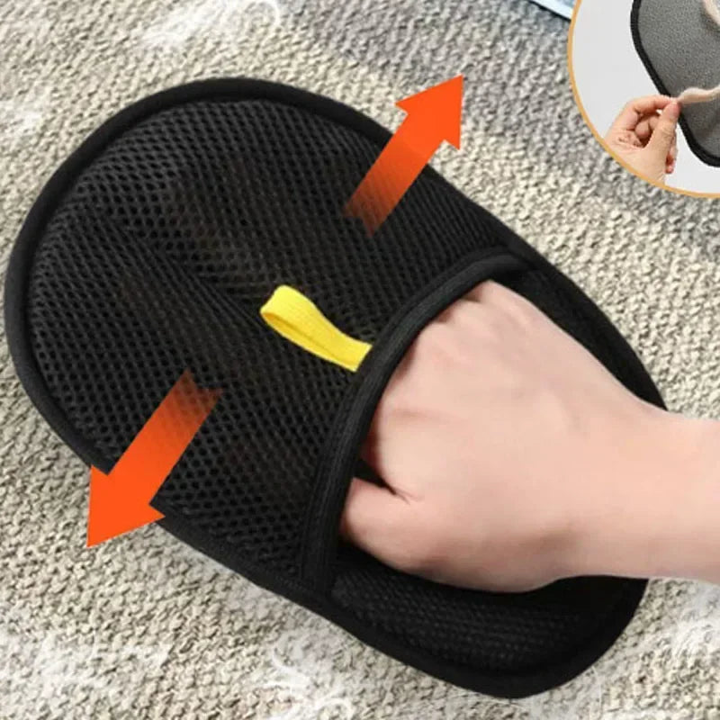 Double-Sided Pet Grooming Gloves Cat Hair Brush Kitten Cleaning Tool Dog Deshedding Brush Pet Removal Gloves Pet Supplies