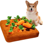 Carrot Snuffle Mat for Dogs Cats Puzzle Toy with Carrots for Small Medium Large Interactive Pet Stress Relief Dogs Chew Toys - shimendi